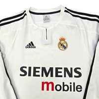 2003/04 Real Madrid Home Football Shirt (S) Adidas #9 Ronaldo (UCL) - Football Finery - FF204244