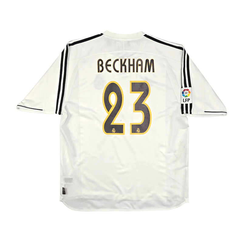 2003/04 Real Madrid Home Football Shirt (XL) Adidas #23 Beckham - Football Finery - FF204485