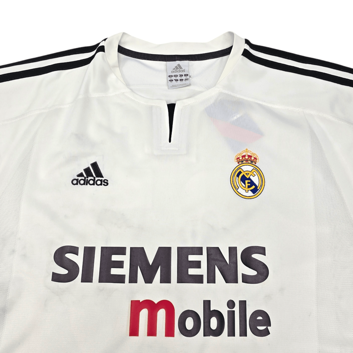 2003/04 Real Madrid Home Football Shirt (XL) Adidas #23 Beckham - Football Finery - FF204485