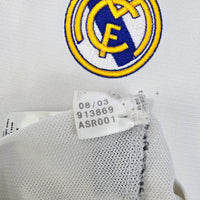 2003/04 Real Madrid Home Football Shirt (XL) Adidas #3 R.Carlos (UCL) - Football Finery - FF204243