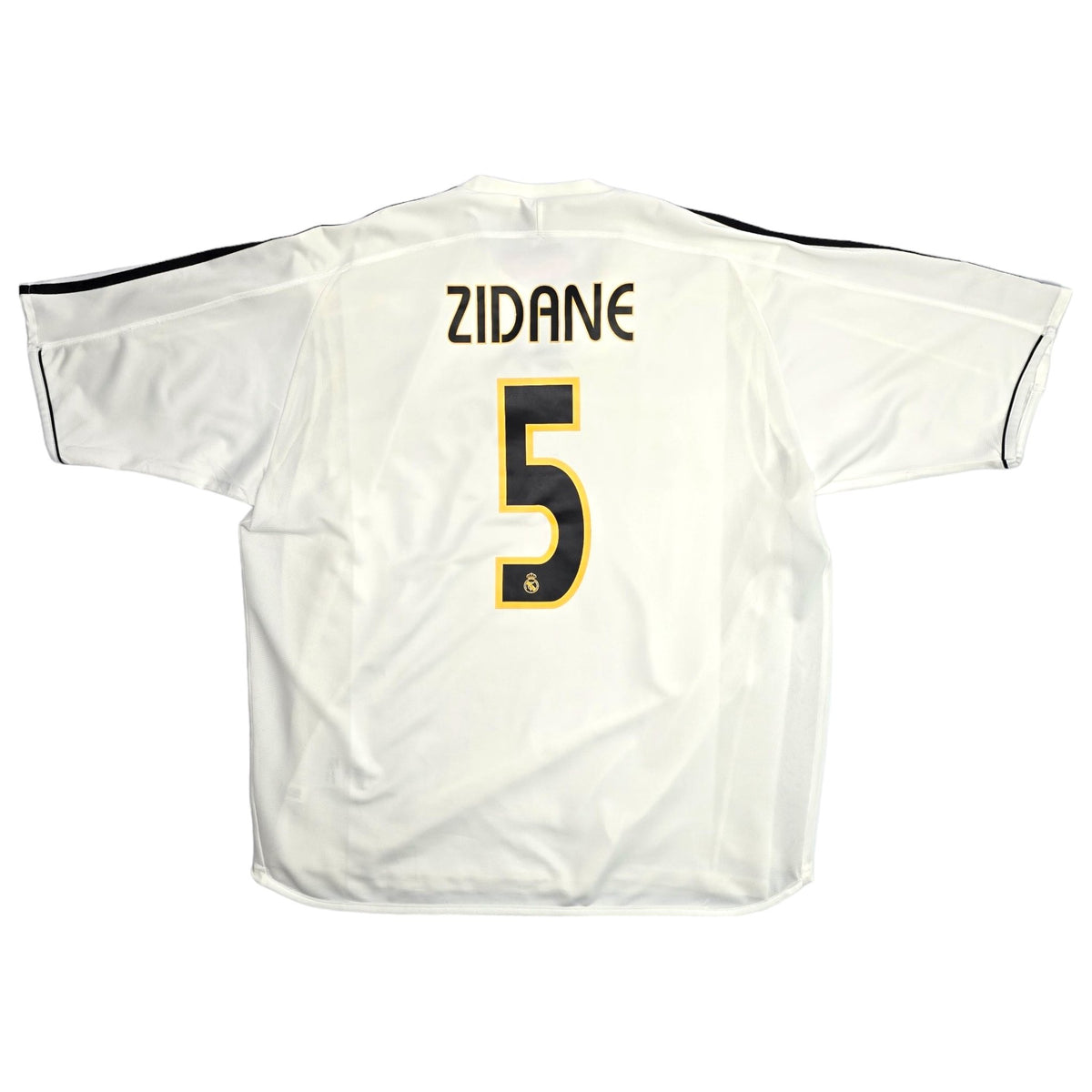 2003/04 Real Madrid Home Football Shirt (XL) Adidas #5 Zidane (Player Version) - Football Finery - FF204019