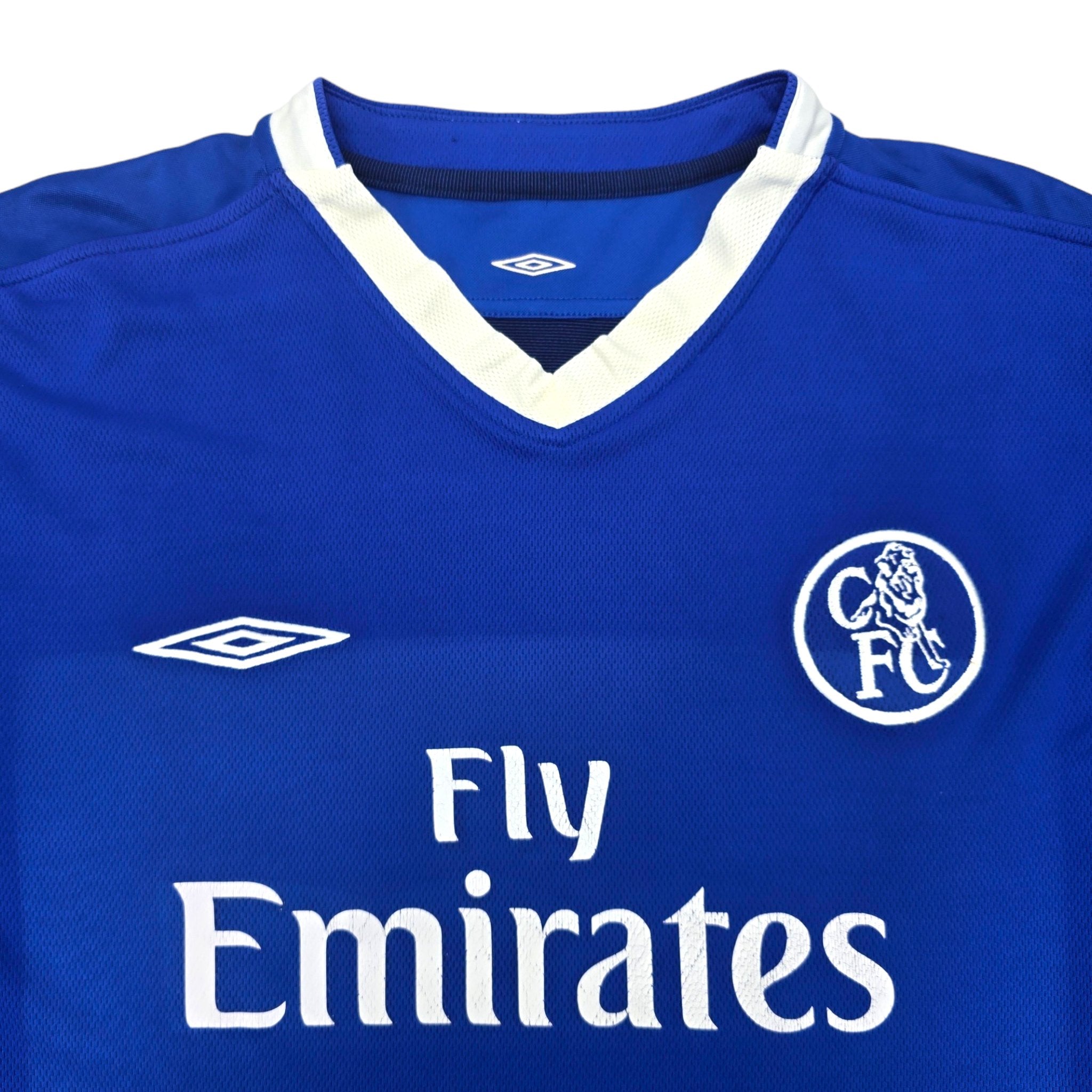 2003 05 Chelsea Home Football Shirt XL Umbro 30 Gronkjaer Football Finery