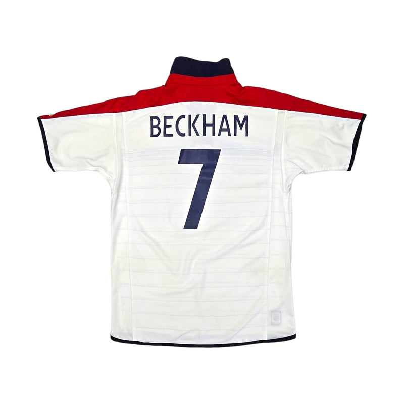 2003/05 England Home Football Shirt (L) Umbro #7 Beckham - Football Finery - FF203914