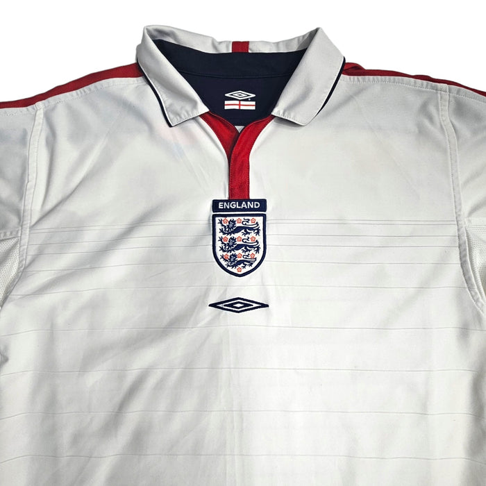 2003/05 England Home Football Shirt (M) Umbro - Football Finery - FF203276