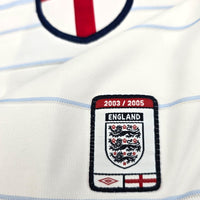 2003/05 England Home Football Shirt (S) Umbro #4 Gerrard - Football Finery - FF204025