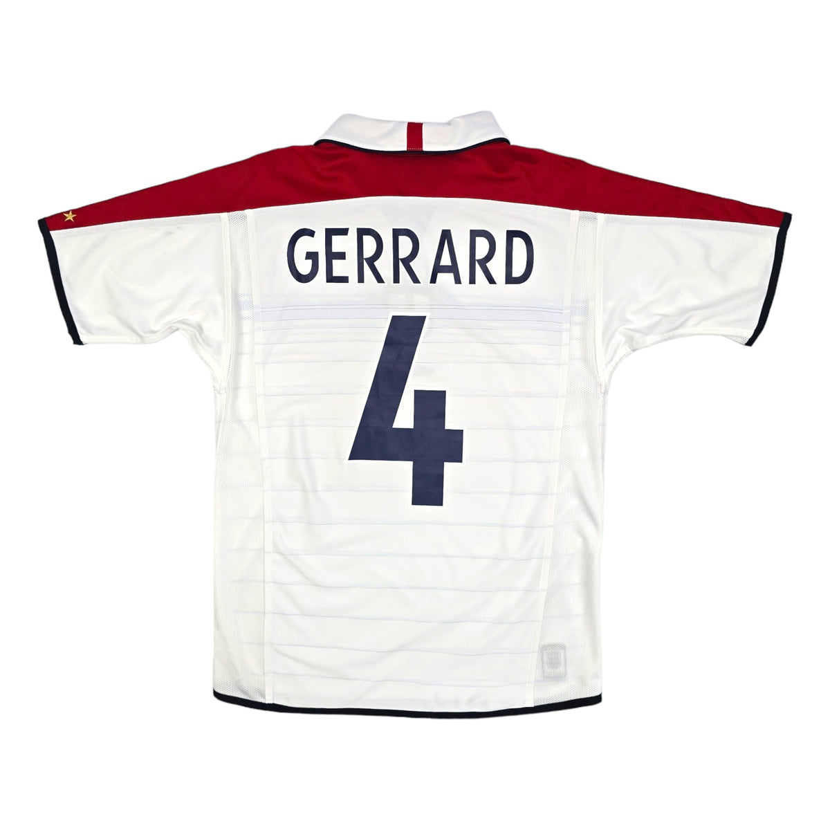 2003/05 England Home Football Shirt (S) Umbro #4 Gerrard - Football Finery - FF204025