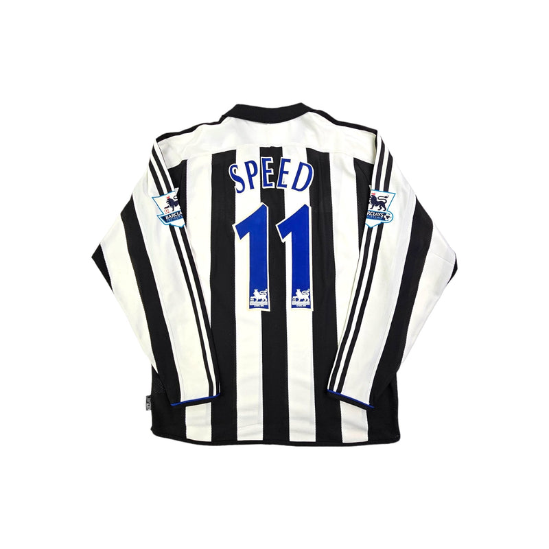 2003/05 Newcastle United Home Football Shirt (M) Adidas #11 Speed - Football Finery - FF203563