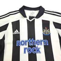 2003/05 Newcastle United Home Football Shirt (M) Adidas #11 Speed - Football Finery - FF203563