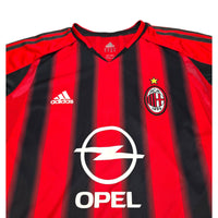 2004/05 AC Milan Home Football Shirt (L) Adidas (Dual Layer) - Football Finery - FF202936