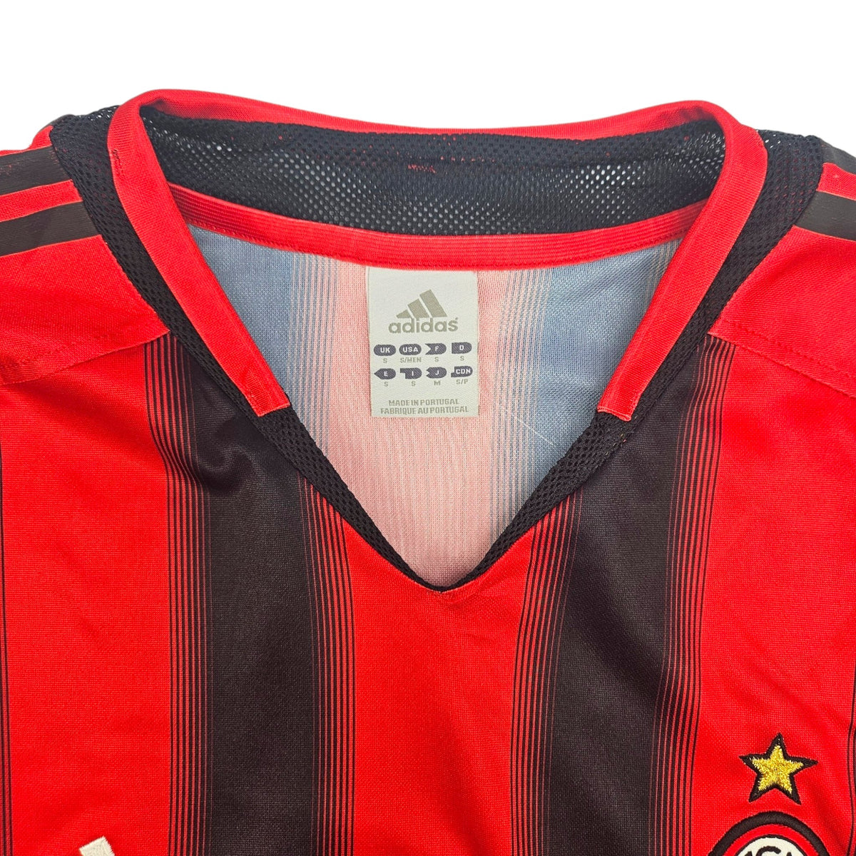 2004/05 AC Milan Home Football Shirt (S) Adidas #7 Shevchenko (UCL) - Football Finery - FF203604