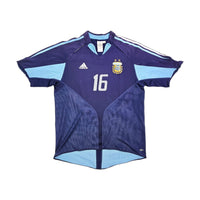 2004/05 Argentina Away Football Shirt (L) Adidas # 16 Aimar - Football Finery - FF202797