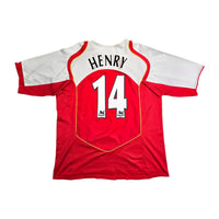 2004/05 Arsenal Home Football Shirt (XL) Nike #14 Henry - Football Finery - FF203239