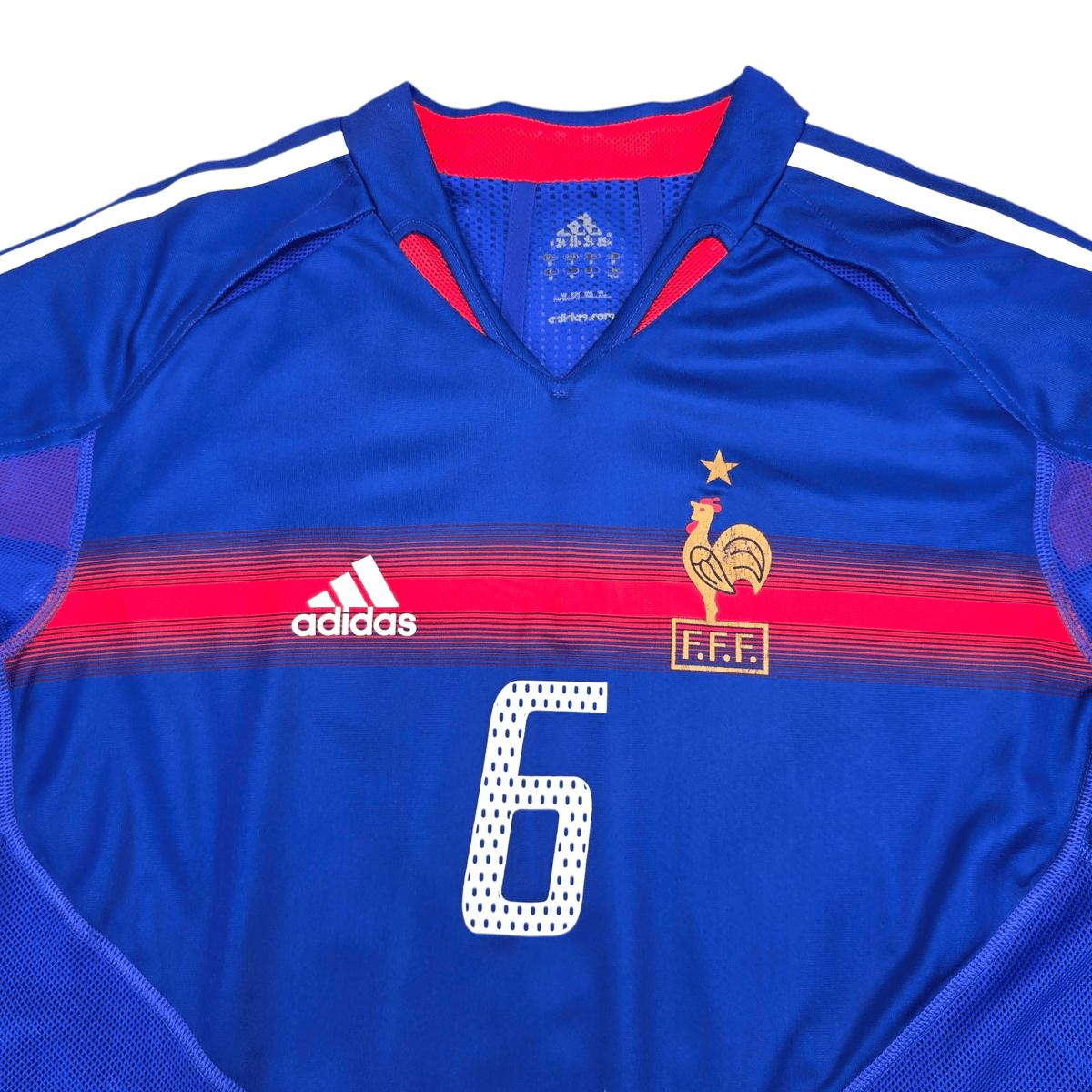 2004/05 France Home Football Shirt (M) Adidas #6 Makelele (Player Version) - Football Finery - FF204567