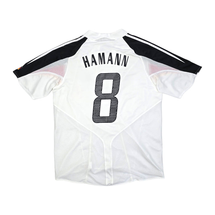 2004/05 Germany Home Football Shirt (L) Adidas #8 Hamann (Player Version) - Football Finery - FF203884