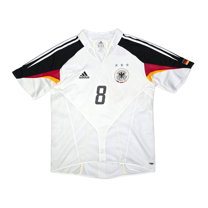 2004/05 Germany Home Football Shirt (L) Adidas #8 Hamann (Player Version) - Football Finery - FF203884