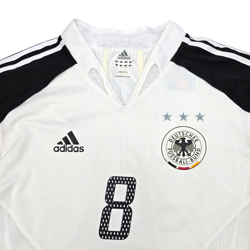 2004/05 Germany Home Football Shirt (L) Adidas #8 Hamann (Player Version) - Football Finery - FF203884