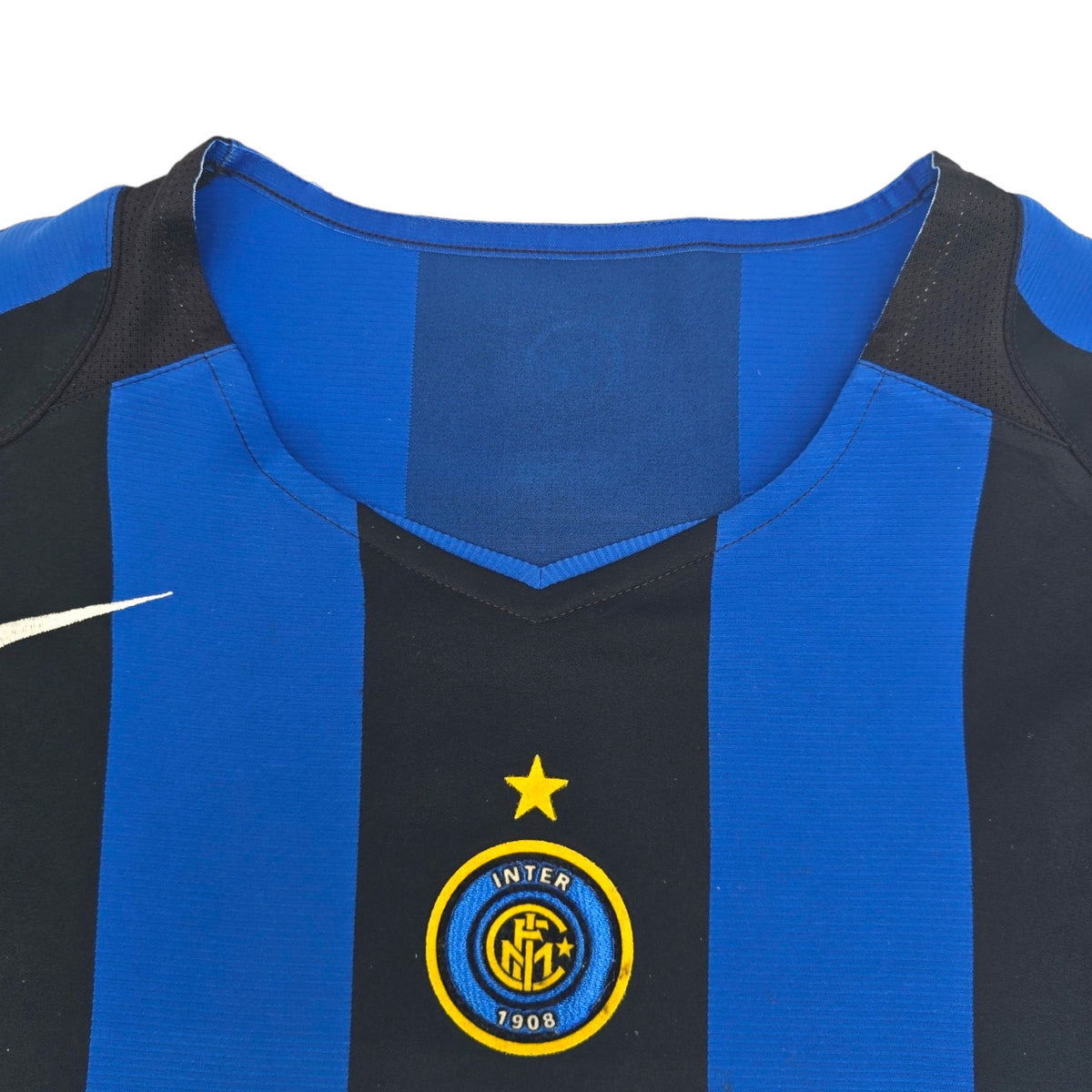 2004/05 Inter Milan Home Football Shirt (L) Nike #11 Mihajlovic - Football Finery - FF204167