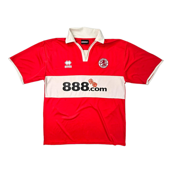 2004/05 Middlesbrough Home Football Shirt (L) Errea # 18 Hasselbaink - Football Finery - FF202358