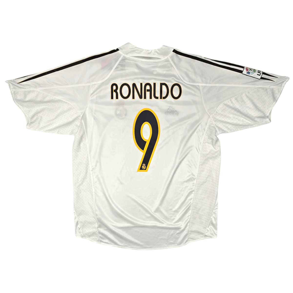 2004/05 Real Madrid Home Football Shirt (L) Adidas #9 Ronaldo - Football Finery - FF204575