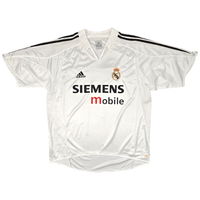 2004/05 Real Madrid Home Football Shirt (L) Adidas #9 Ronaldo - Football Finery - FF204575