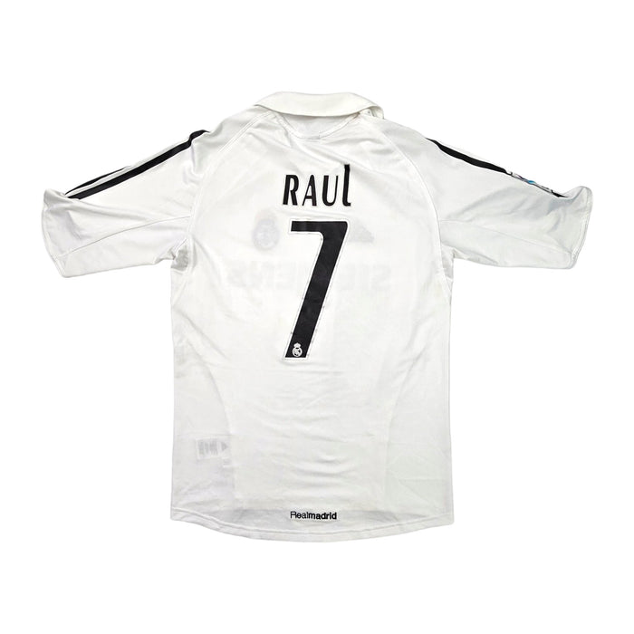 2004/05 Real Madrid Home Football Shirt (S) Adidas #7 Raul - Football Finery - FF203303