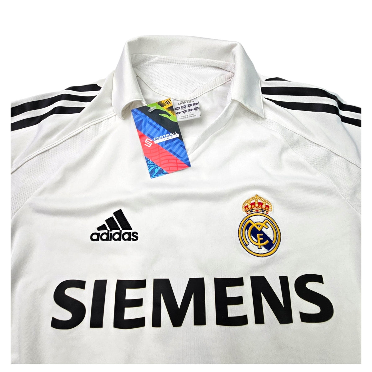 2004/05 Real Madrid Home Football Shirt (S) Adidas #7 Raul - Football Finery - FF203303