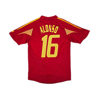 2004/05 Spain Home Football Shirt (M) Adidas #16 Alonso (Player Version) - Football Finery - FF203872