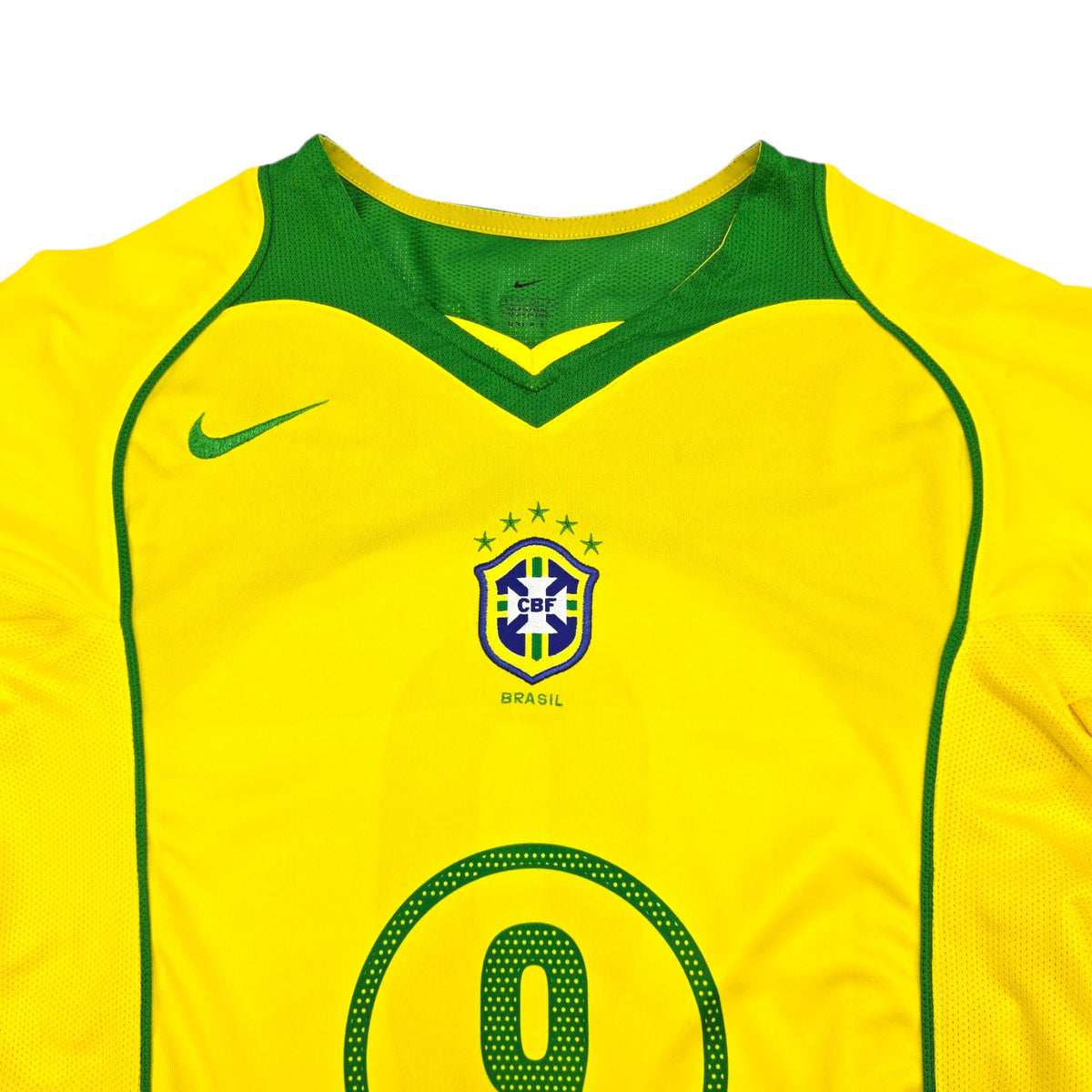 2004/06 Brazil Home Football Shirt (S) Nike #9 Ronaldo - Football Finery - FF204431