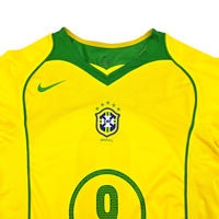 2004/06 Brazil Home Football Shirt (S) Nike #9 Ronaldo - Football Finery - FF204431