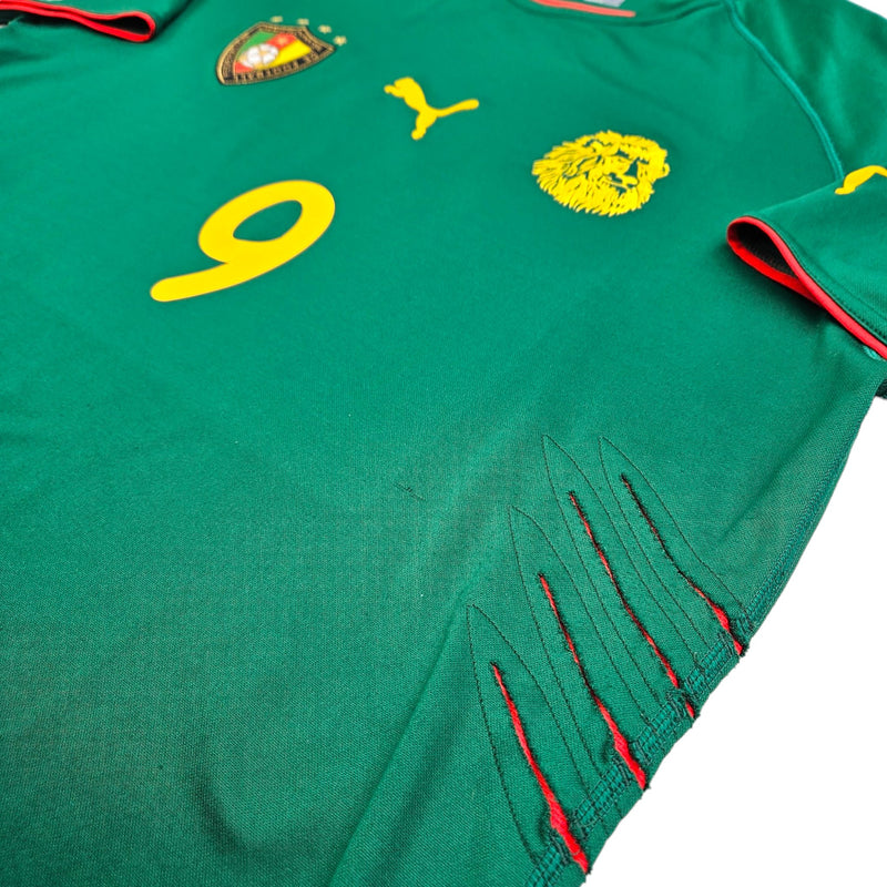 2004/06 Cameroon Home Football Shirt (2XL) Puma #9 Eto'o - Football Finery - FF203489