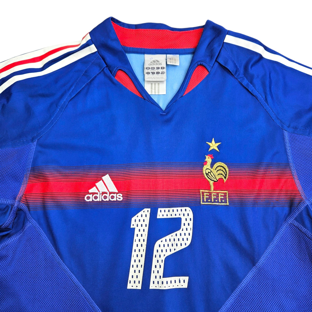 2004/06 France Home Football Shirt (S) Adidas #12 Henry - Football Finery - FF203710