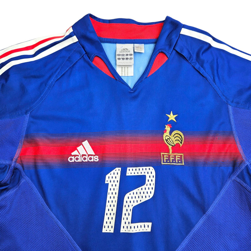 2004/06 France Home Football Shirt (S) Adidas #12 Henry - Football Finery - FF203710