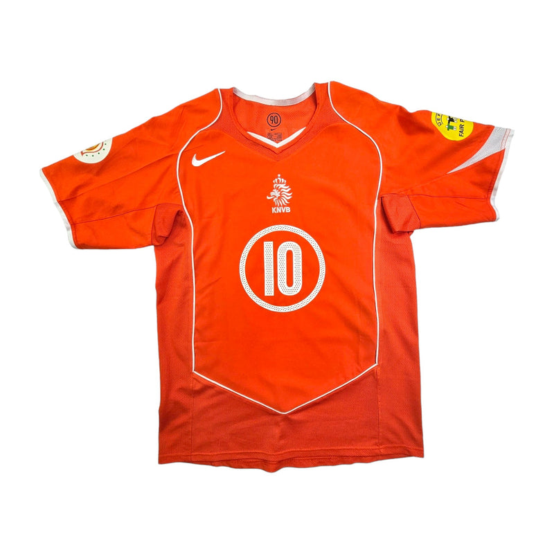 2004/06 Holland Home Football Shirt (S) Nike #10 v.Nistelrooy - Football Finery - FF203636