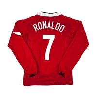 2004/06 Manchester United Home Football Shirt (M) Nike #7 Ronaldo - Football Finery - FF204260