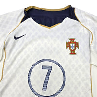 2004/06 Portugal Away Football Shirt (M) Nike #7 Figo - Football Finery - FF203837