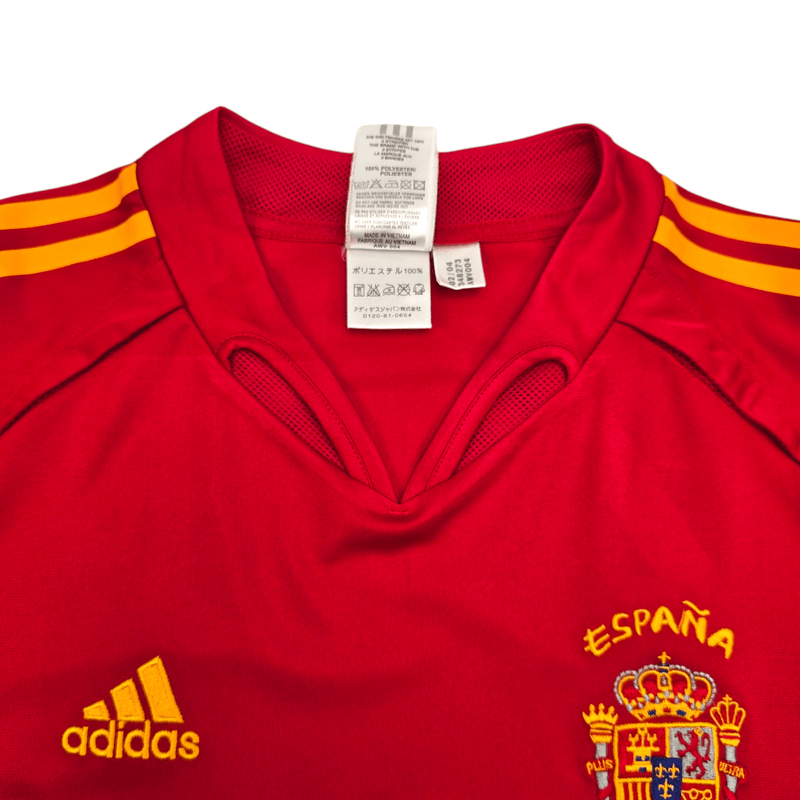 2004/06 Spain Home Football Shirt (M) Adidas #9 Torres - Football Finery - FF204311