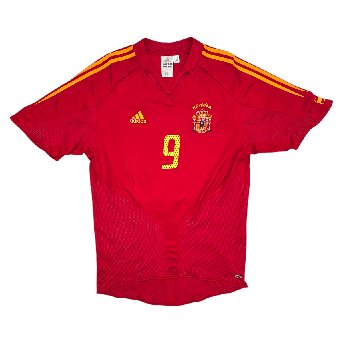 2004/06 Spain Home Football Shirt (M) Adidas #9 Torres - Football Finery - FF204311