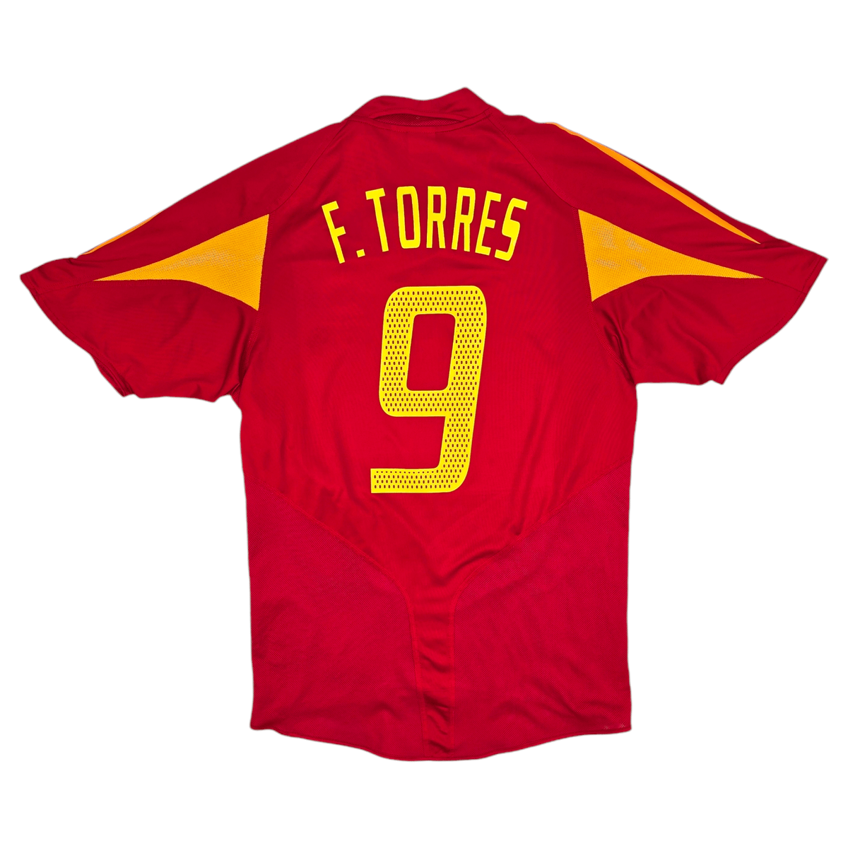 2004/06 Spain Home Football Shirt (M) Adidas #9 Torres - Football Finery - FF204311