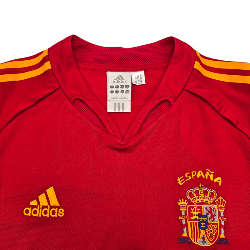 2004/06 Spain Home Football Shirt (M) Adidas #9 Torres - Football Finery - FF204311