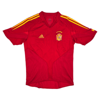 2004/06 Spain Home Football Shirt (M) Adidas (Player Version) - Football Finery - FF204313