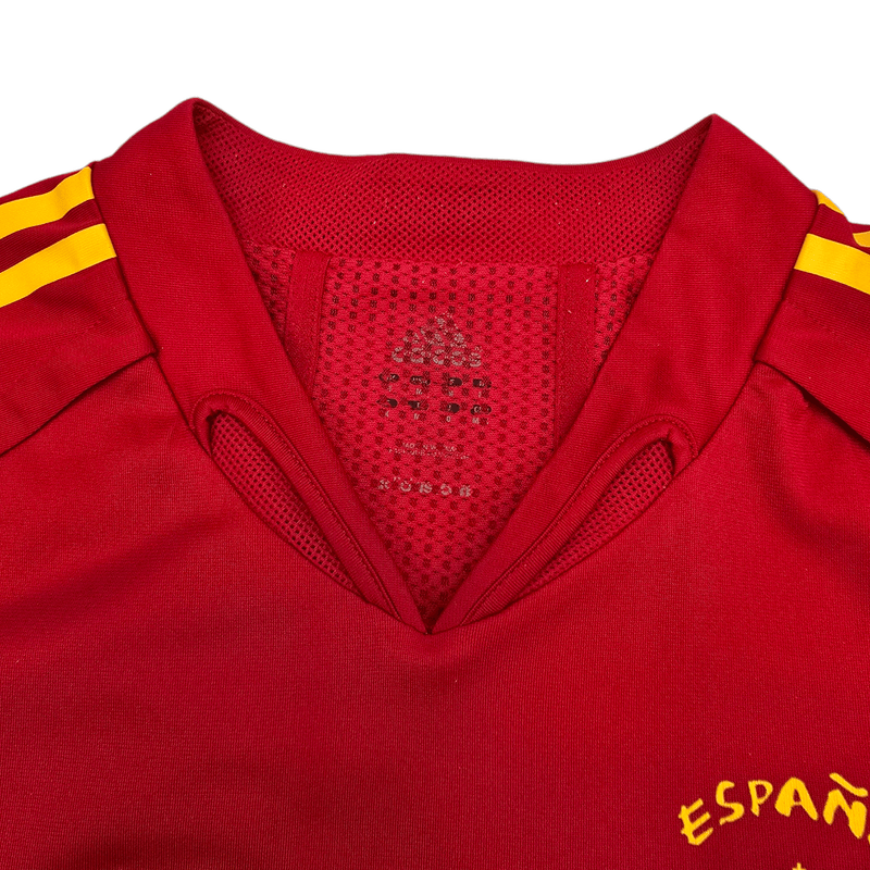 2004/06 Spain Home Football Shirt (M) Adidas (Player Version) - Football Finery - FF204313