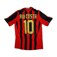 2005/06 AC Milan Home Football Shirt (M) Adidas # 10 Rui Costa - Football Finery - FF202567