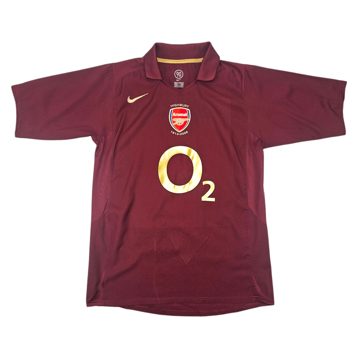 2005/06 Arsenal Home Football Shirt (M) Nike #10 Bergkamp - Football Finery - FF300403