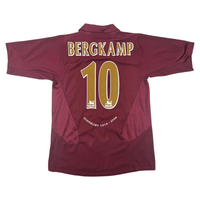 2005/06 Arsenal Home Football Shirt (M) Nike #10 Bergkamp - Football Finery - FF300403