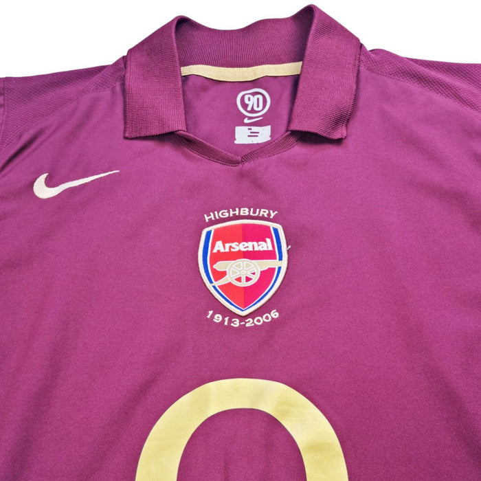 2005/06 Arsenal Home Football Shirt (M) Nike - Football Finery - FF202500