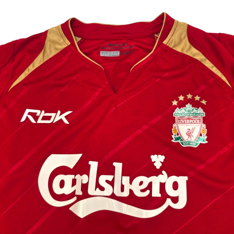 2005/06 Liverpool Home Football Shirt (M) Reebok #8 Gerrard (UCL) - Football Finery - FF204422