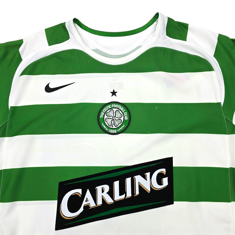 2005/07 Celtic Home Football Shirt (L) Nike #16 Keane - Football Finery - FF203894