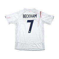 2005/07 England Home Football Shirt (L) Umbro #7 Beckham - Football Finery - FF203275