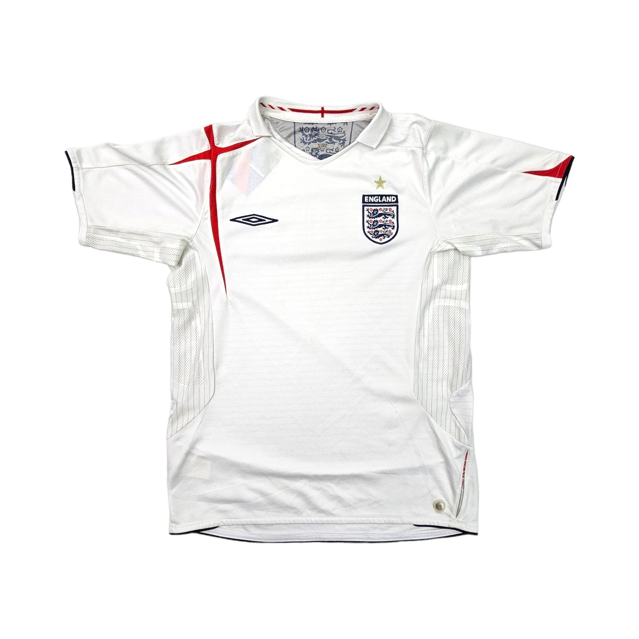 2005/07 England Home Football Shirt (S) Umbro – Football Finery