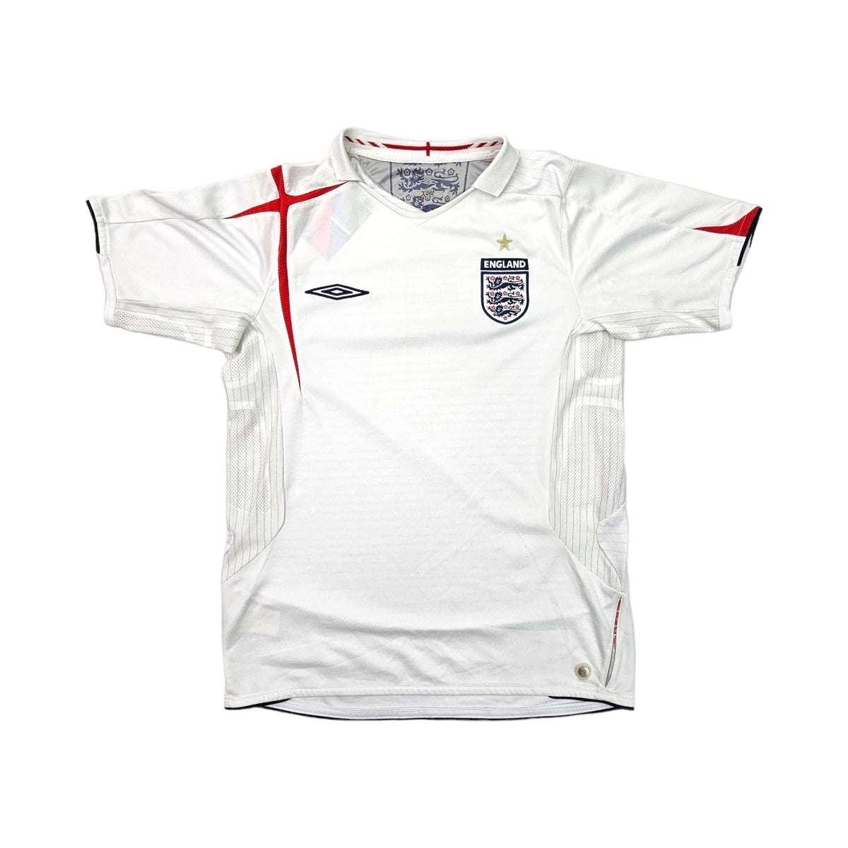 2005/07 England Home Football Shirt (S) Umbro - Football Finery - FF203274